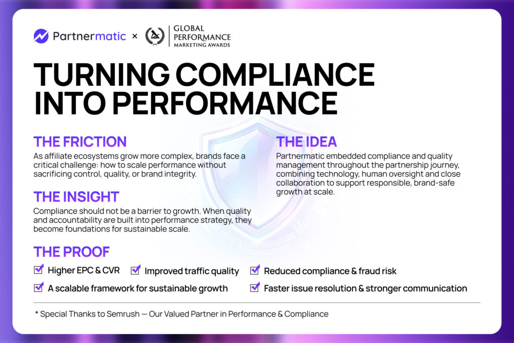 Turning Transparency Into Trust: Building a Scalable Compliance Standard for Global Performance Partnerships